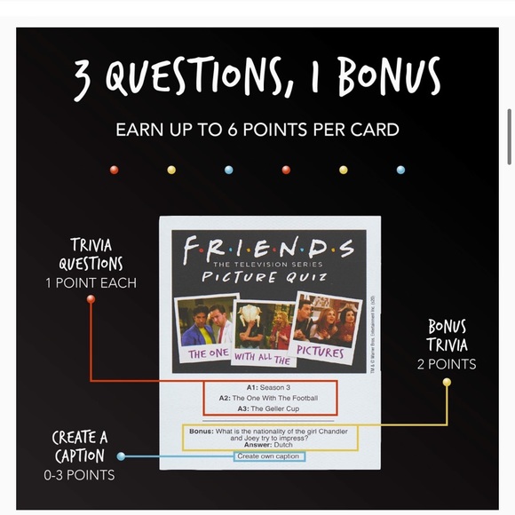🆕 Friends TV Show Friends Picture Quiz Trivia card Game - Picture 5 of 6